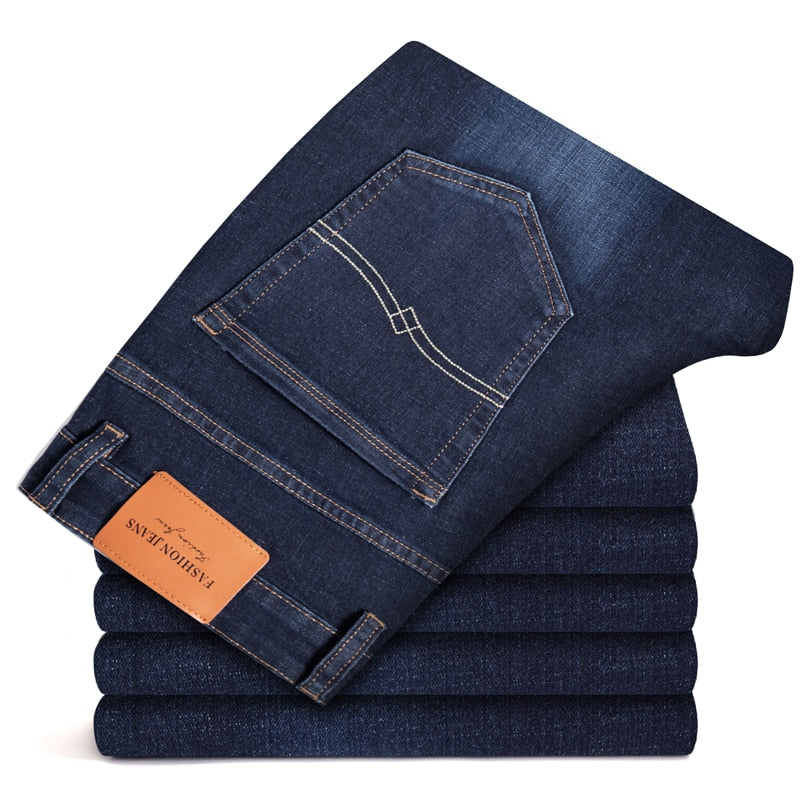 Jeans For Men Men'S Fashion Casual Denim Straight Pants Zipper Fly