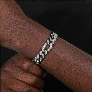 Men's Metal Stainless Steel Geometric Pattern Hip-Hop Bracelet