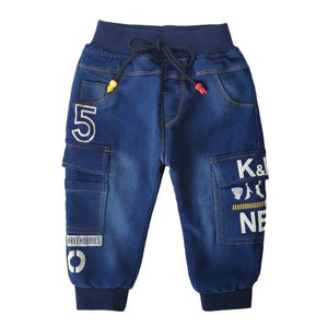 Kid's Boy Cotton Mid Elastic Waist Closure Casual Wear Trouser