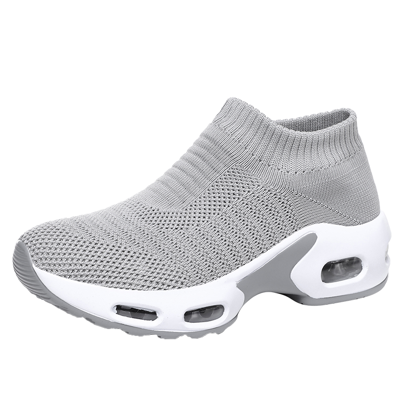 Women's Mesh Breathable Slip On Closure Sports Patchwork Sneakers