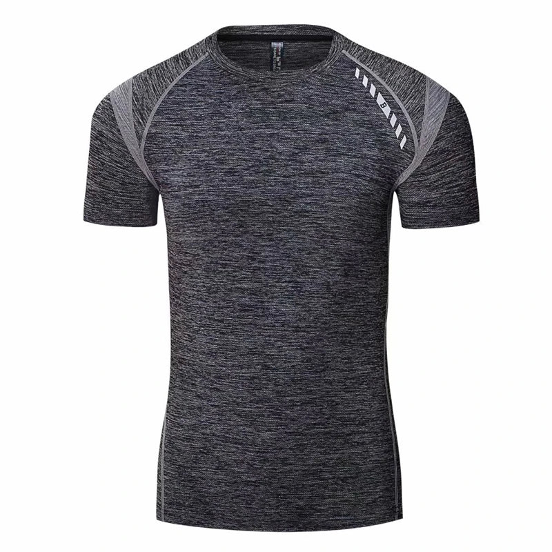 Men's Polyester Short Sleeve Pullover Closure Sportswear T-Shirt