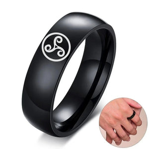 Men's Metal Stainless Steel Geometric Shaped Classic Wedding Ring
