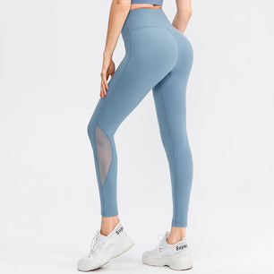 Women's Polyester High Waist Elastic Closure Sports Wear Leggings