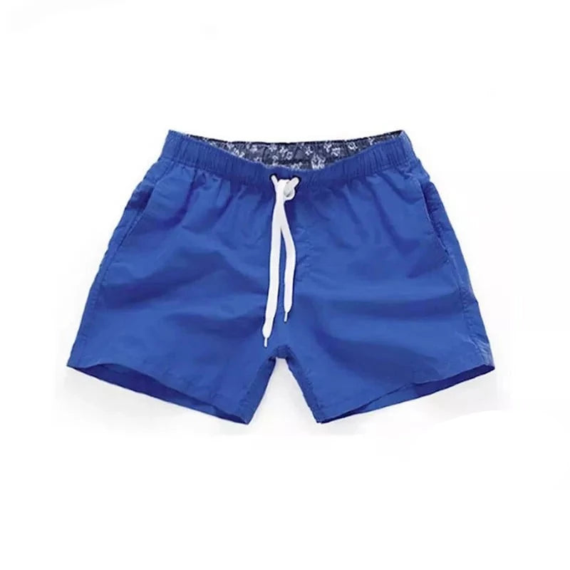 Men's Polyester Drawstring Closure Quick-Dry Swimwear Shorts