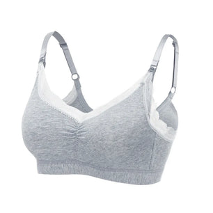 Women's Cotton V-Neck Sleeveless Solid Pattern Lingerie Bra