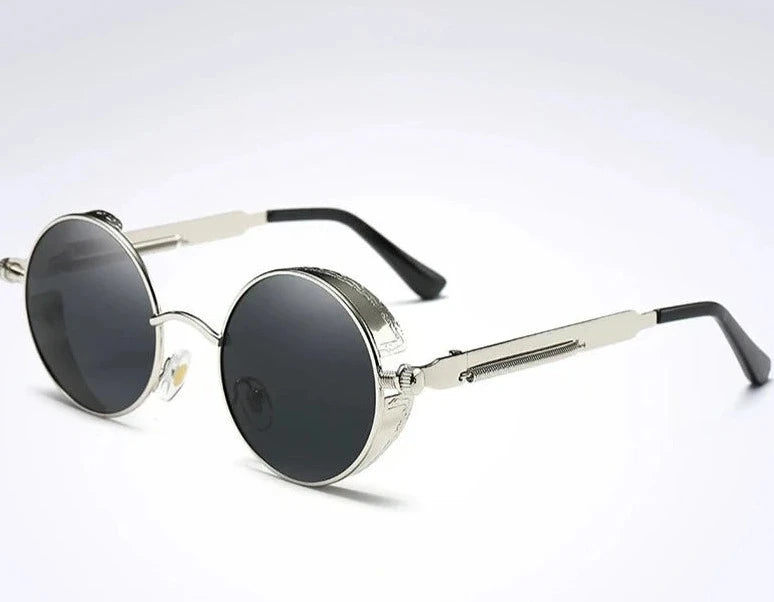 Men's Alloy Frame TAC Lens Round Shaped UV400 Trendy Sunglasses