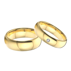 Men's 100% Tungsten Metal Geometric Shaped Trendy Wedding Ring