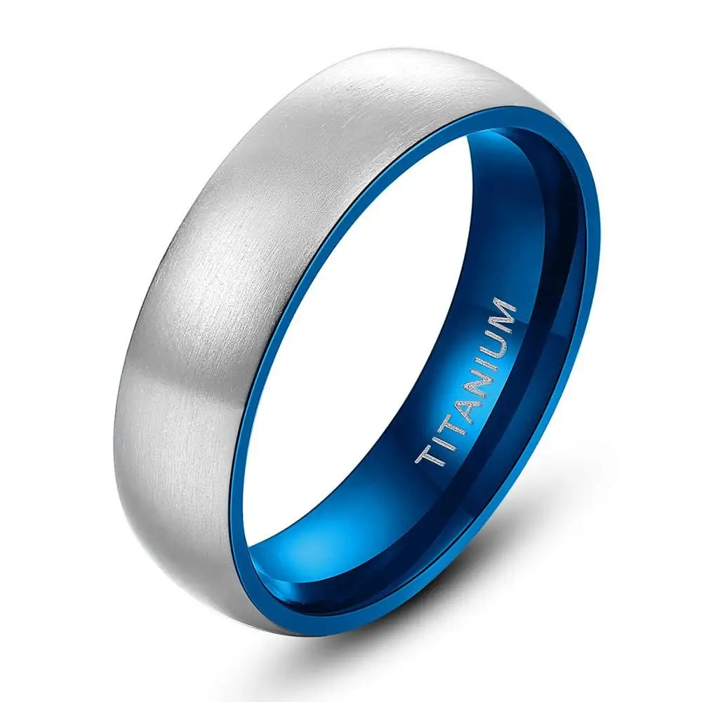 Men's 100% Titanium Geometric Pattern Trendy Wedding Party Ring