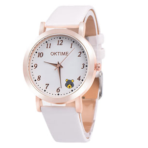 Kid's Alloy Case Buckle Clasp Waterproof Quartz Wristwatch