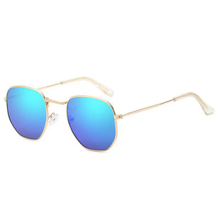 Women's Alloy Frame Polycarbonate Lens Square Shape Sunglasses