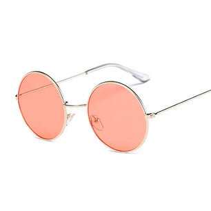 Women's Alloy Frame Polycarbonate Lens Round Shaped Sunglasses