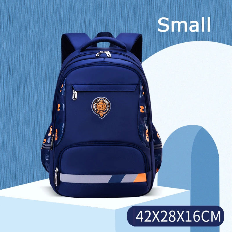 Kid's Girl Nylon Zipper Closure Trendy Waterproof School Backpack