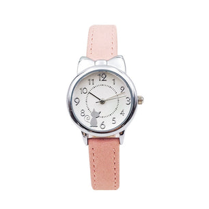 Kid's Alloy Case Buckle Clasp Quartz Multi-Color Wristwatch