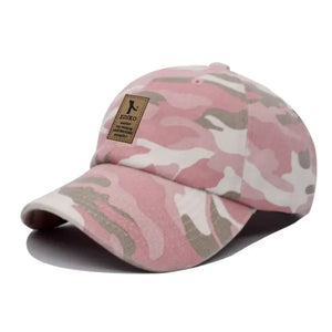 Men's Cotton Adjustable Camouflage Pattern Casual Baseball Caps