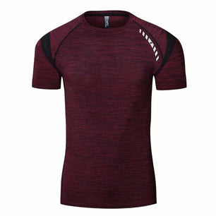 Men's Polyester Short Sleeve Pullover Closure Sportswear T-Shirt