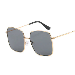 Women's Alloy Frame Acrylic Lens Square Shaped Sunglasses