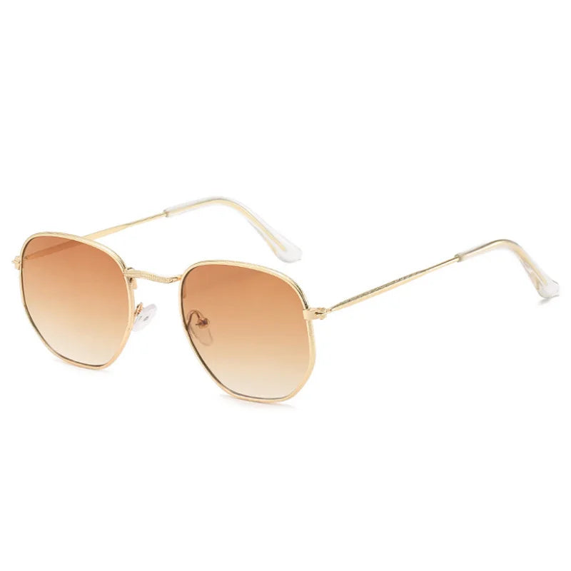 Women's Alloy Frame Polycarbonate Lens Square Shape Sunglasses