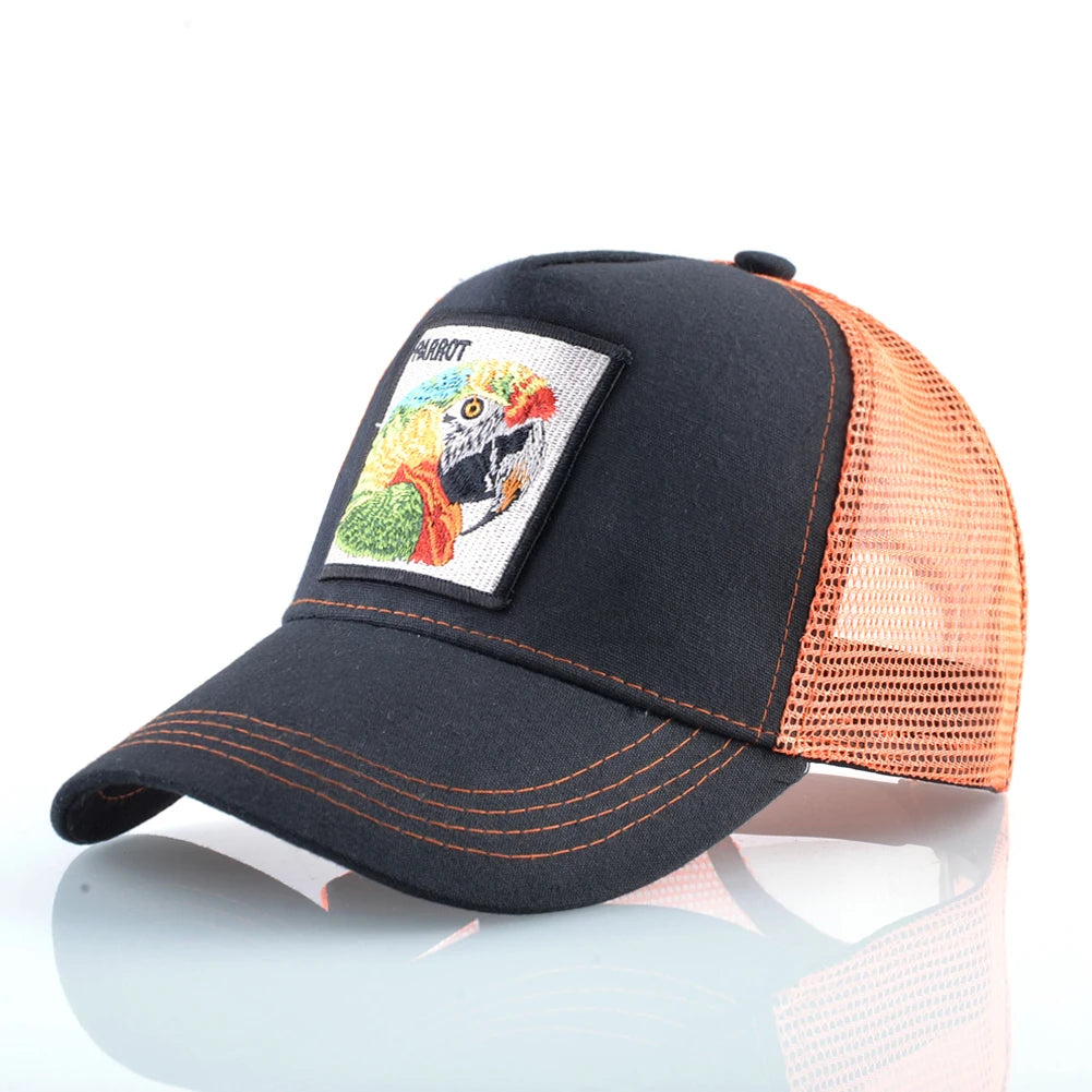 Men's Cotton Adjustable Strap Sun Protection Mixed Colors Cap