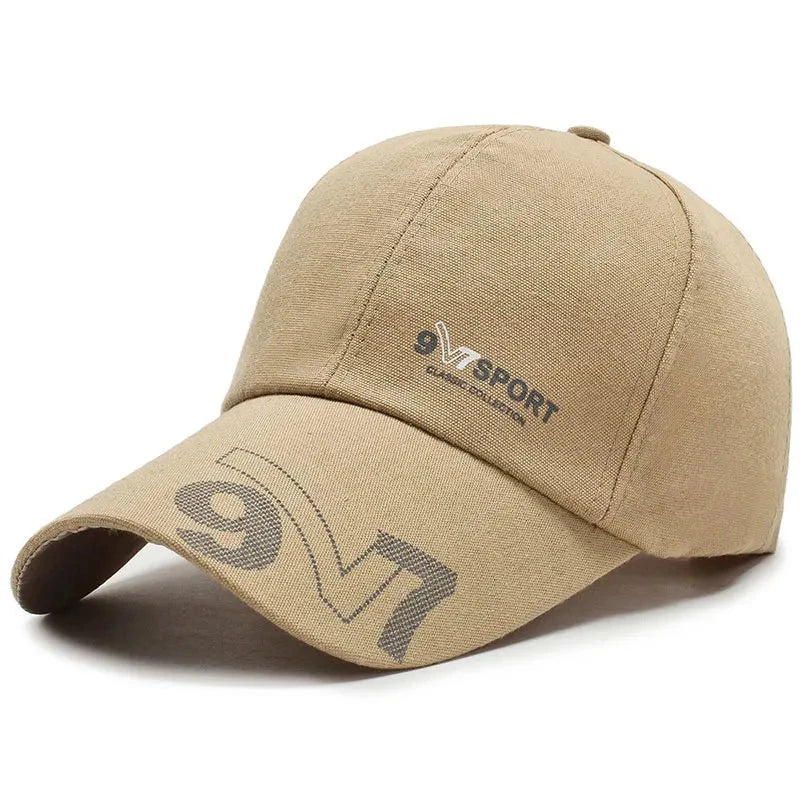 Men's Canvas Adjustable Breathable Letter Pattern Baseball Caps