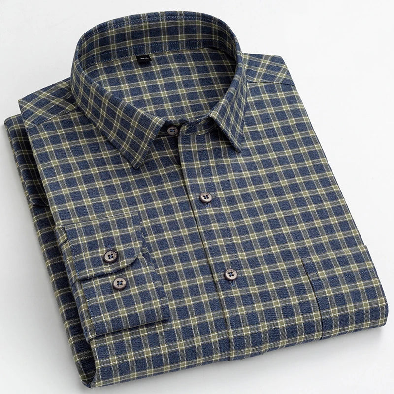 Men's Cotton Turndown Collar Full Sleeves Casual Wear Shirts