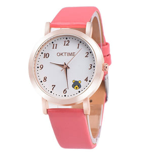 Kid's Alloy Case Buckle Clasp Waterproof Quartz Wristwatch