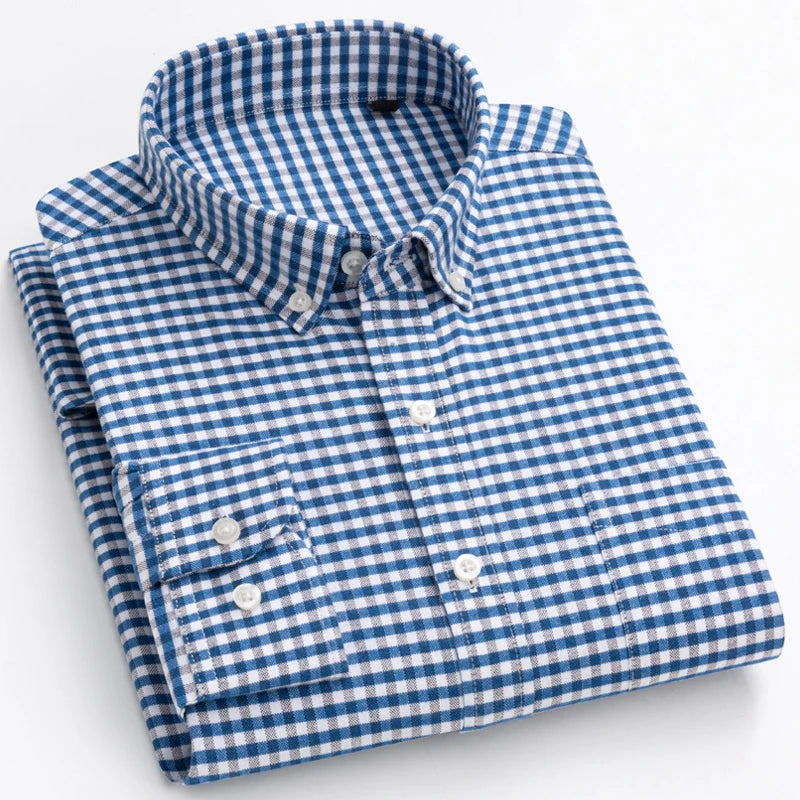 Men's Cotton Turndown Collar Full Sleeves Casual Wear Shirts