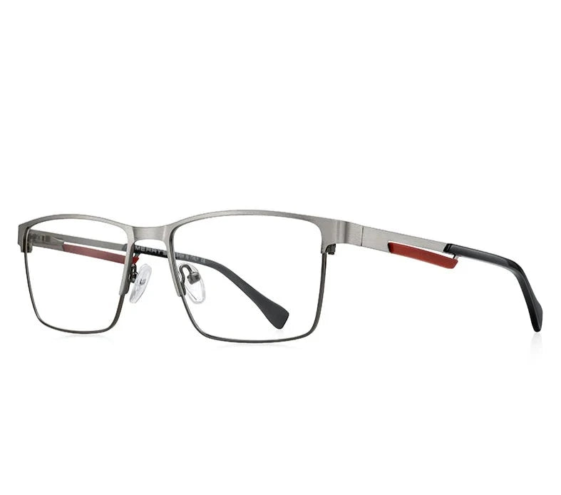 Men's Titanium Frame Full-Rim Square Shaped Luxury Trendy Glasses