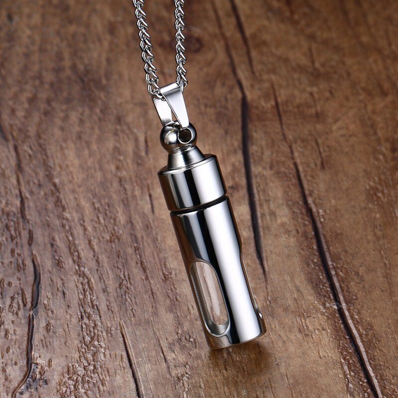 Men's Stainless Steel Metal Link Chain Trendy Pendant Necklace