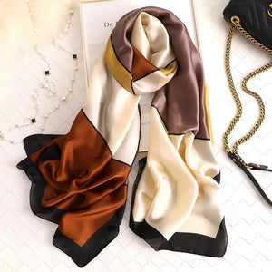 Women's Polyester Neck Wrap Mixed Colors Luxury Beach Scarves