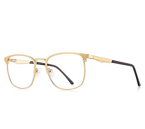 Men's Alloy Frame Full-Rim Square Shaped Trendy Prescription Glasses