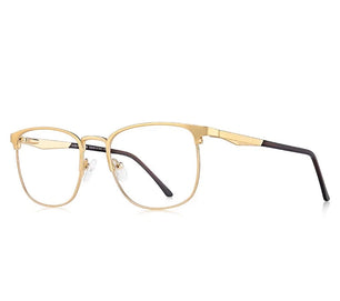 Men's Alloy Frame Full-Rim Square Shaped Trendy Prescription Glasses