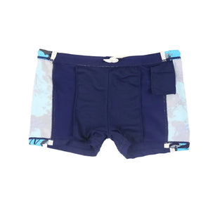 Kid's Polyester Quick-Dry Printed Beach Trendy Swimwear Shorts