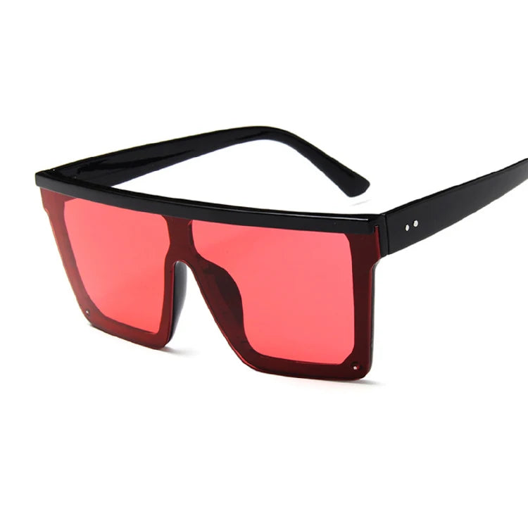 Women's Plastic Frame Polycarbonate Lens Square Shape Sunglasses