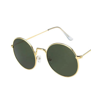 Women's Alloy Frame Polaroid Lens Round Shaped UV400 Sunglasses