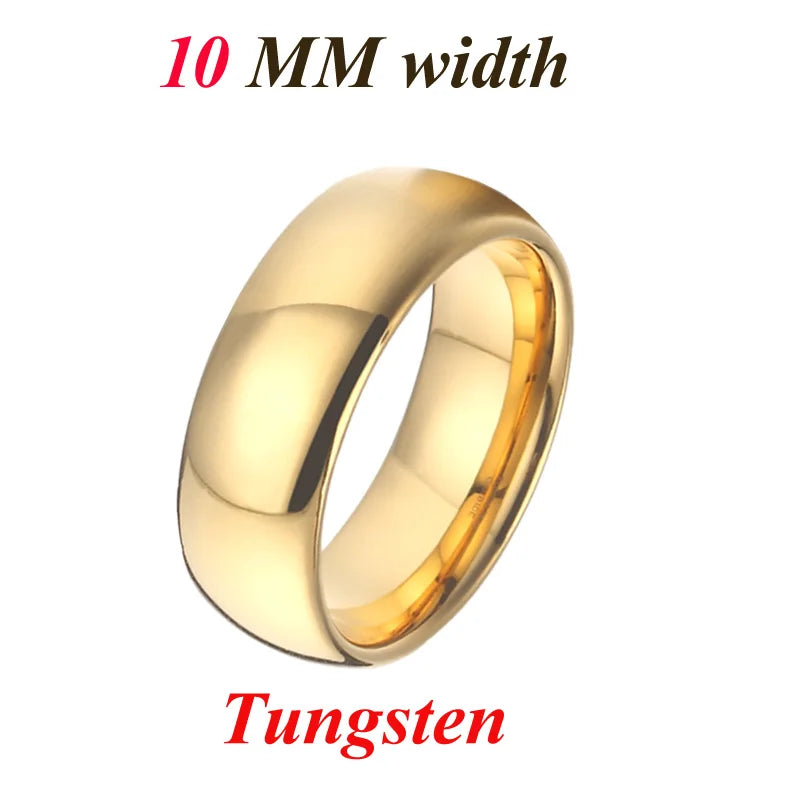 Men's 100% Tungsten Metal Geometric Shaped Trendy Wedding Ring