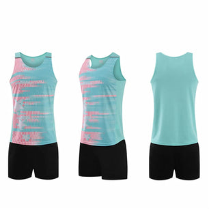 Men's Polyester Sleeveless T-Shirt With Shorts Sexy Workout Set