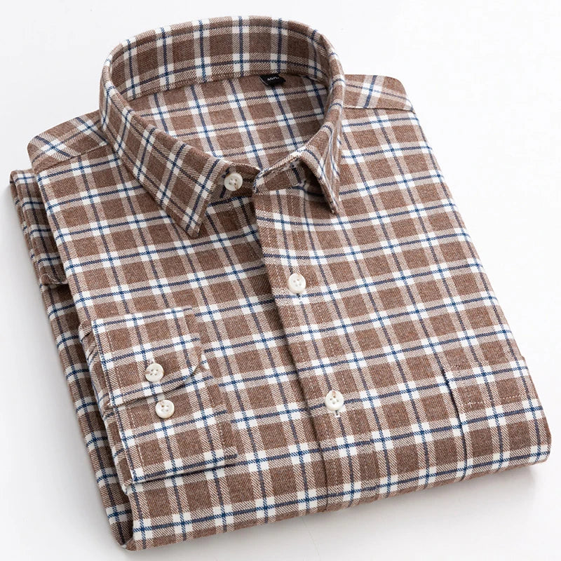 Men's Cotton Turndown Collar Full Sleeves Casual Wear Shirts