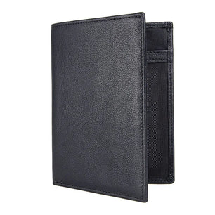 Women's Genuine Leather Card Holders Solid Pattern Trendy Wallets