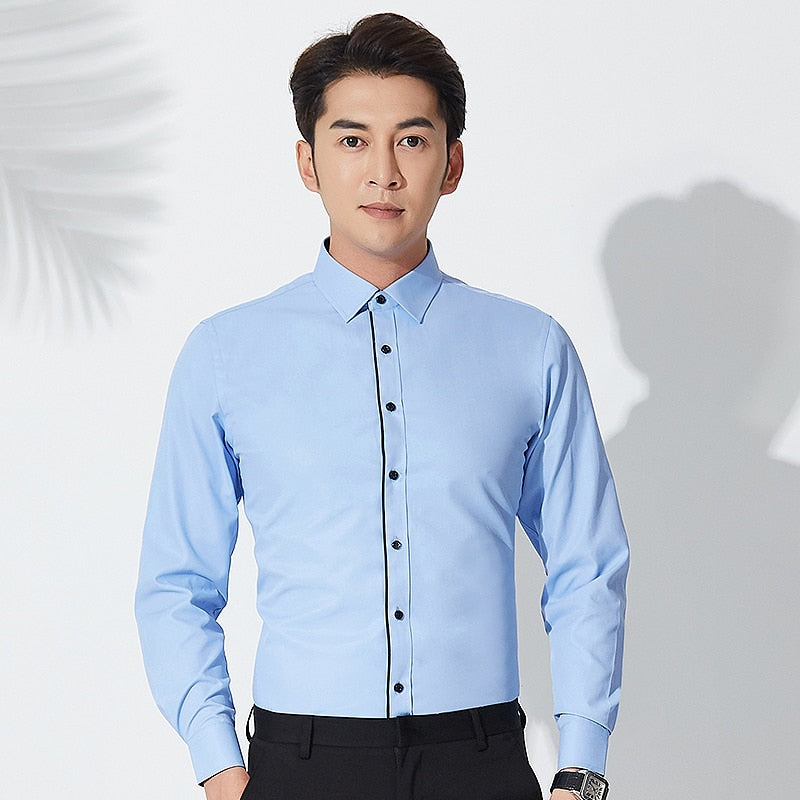 Men's Cotton Turndown Collar Full Sleeves Formal Wear Shirts