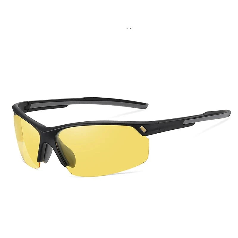 Men's Acetate Frame Polaroid Lens Rectangle Shaped Sunglasses