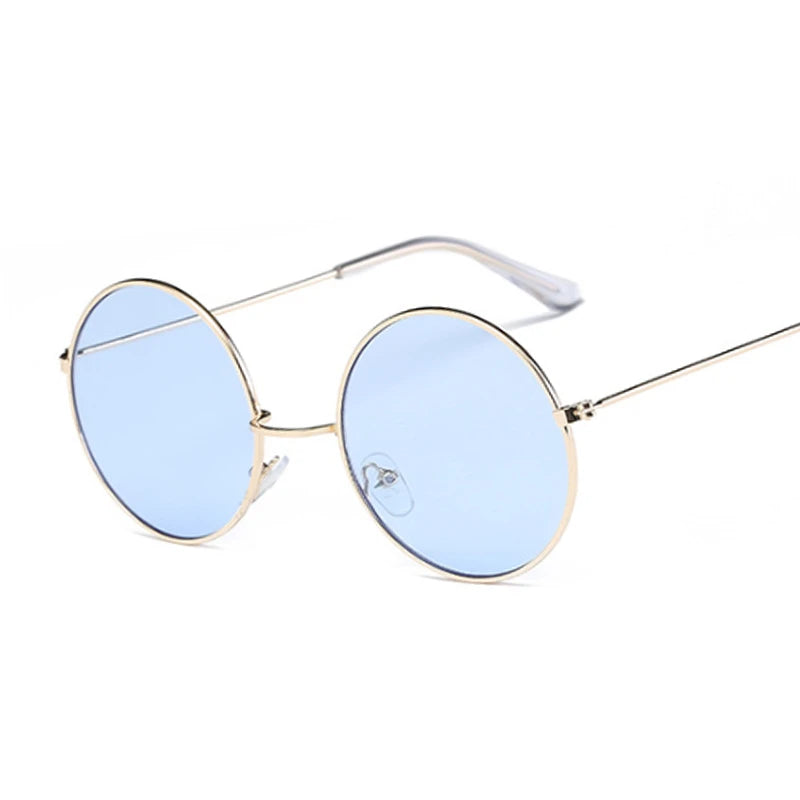 Women's Alloy Frame Polycarbonate Lens Round Shaped Sunglasses