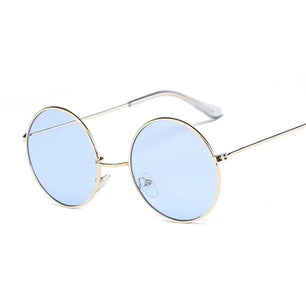 Women's Alloy Frame Polycarbonate Lens Round Shaped Sunglasses