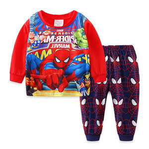 Kid's Cotton Full Sleeve Printed Pattern Cute Sleepwear Set