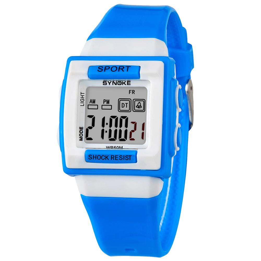 Kid's Alloy Case Buckle Clasp Square Shape Waterproof Watches