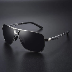 Men's Alloy Frame TAC Lens Square Shaped UV400 Trendy Sunglasses