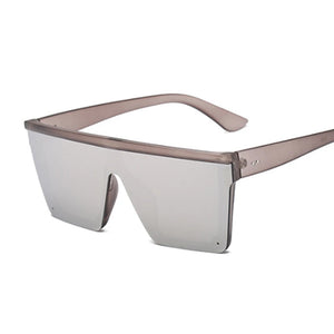 Women's Plastic Frame Polycarbonate Lens Square Shape Sunglasses