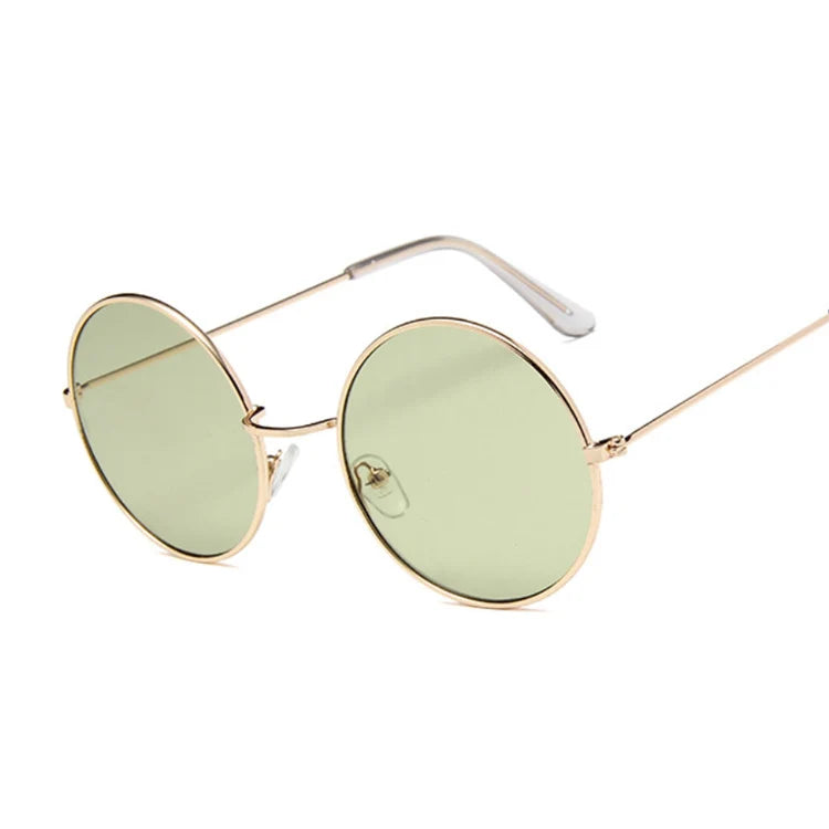 Women's Alloy Frame Polycarbonate Lens Round Shaped Sunglasses