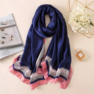 Women's Polyester Neck Wrap Printed Pattern Luxury Beach Scarves