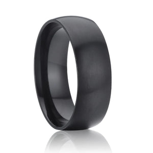 Men's Metal Titanium Steel Round Shaped Wedding Anniversary Ring