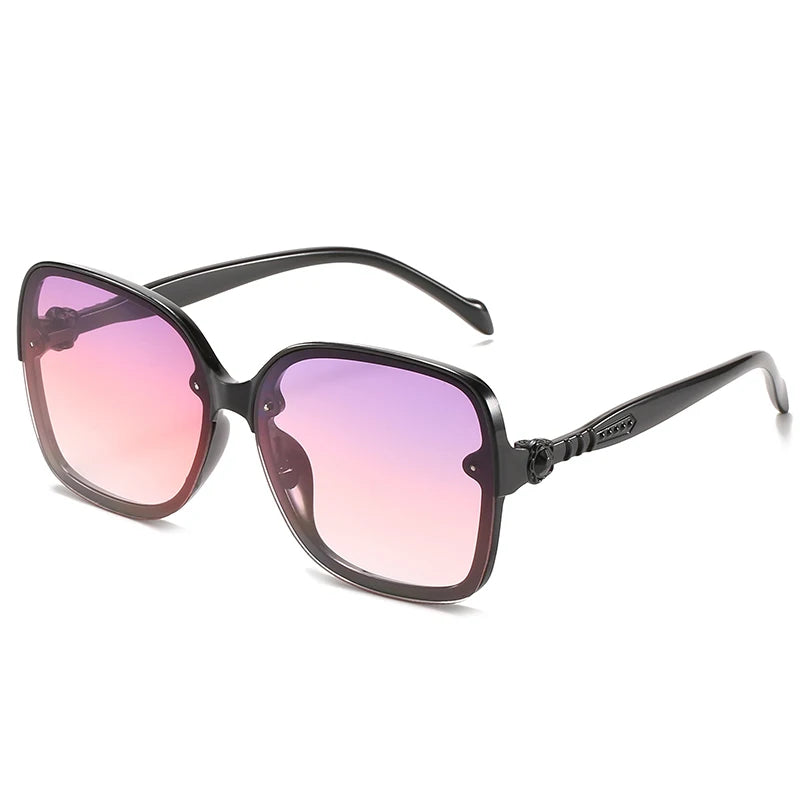 Kid's Plastic Frame Polycarbonate Lens Square Shaped Sunglasses